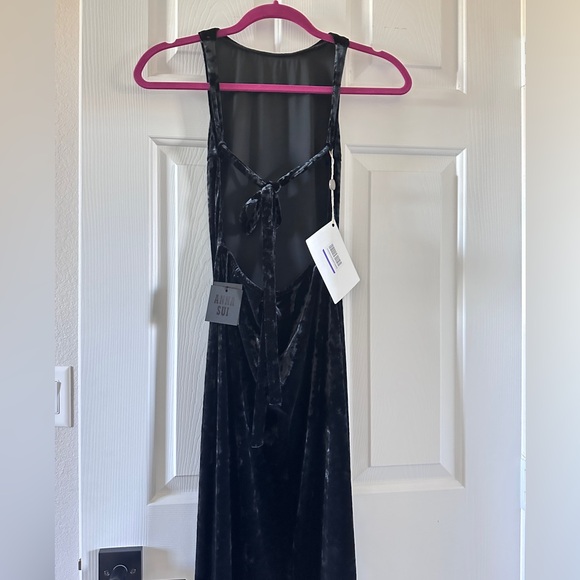 Anna Sui Crushed Velvet Maxi Dress - Picture 10 of 10